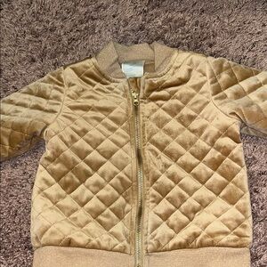 Size 18 month Tan and Gold Quilted Jacket